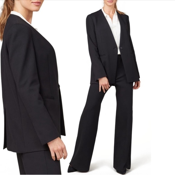 Spanx The Perfect Collarless Women's Black Blazer - Picture 2 of 8